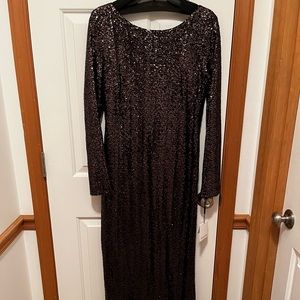 Black sequins gown